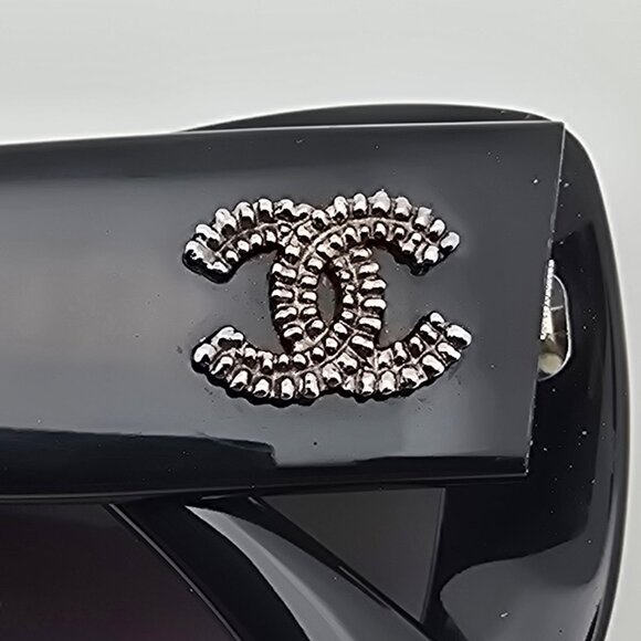 Chanel 5239 c. 501/3C Shiny Black Frame Grey Gradient Lens Sunglasses w/ Case main image 15